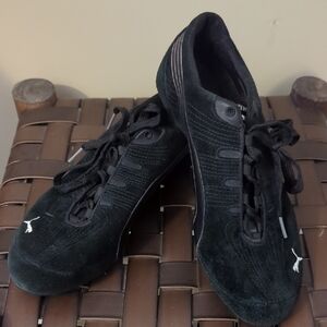 Puma Women's Black Suede Zumba Athletic Dance Shoes